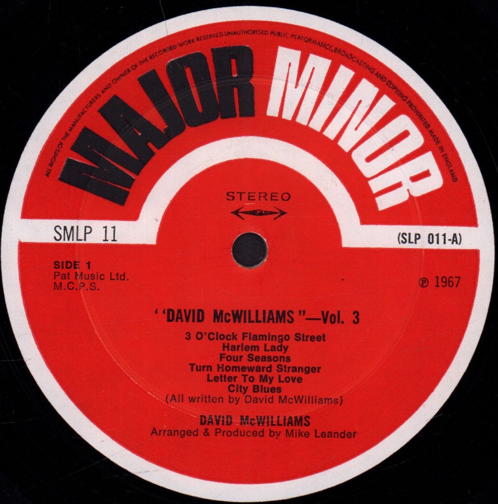 David Mcwilliams - David McWilliams Vol. 3 - Lp