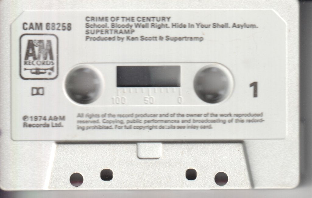 Supertramp - Crime Of The Century - Cassette