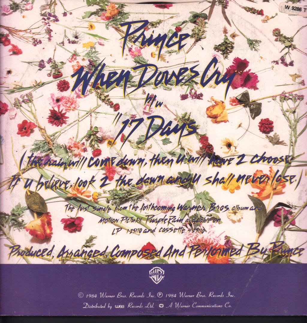 Prince - When Doves Cry - 12 Inch