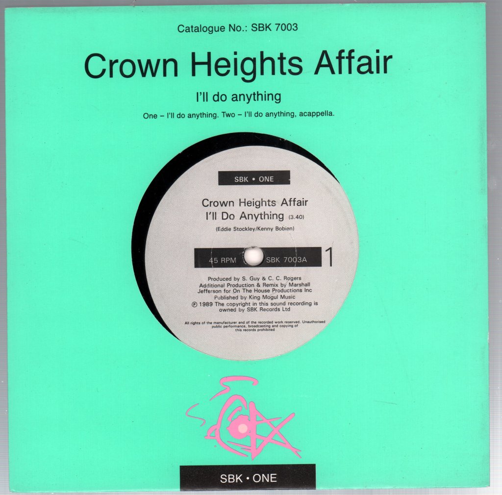 Crown Heights Affair - I'll Do Anything - 7 Inch