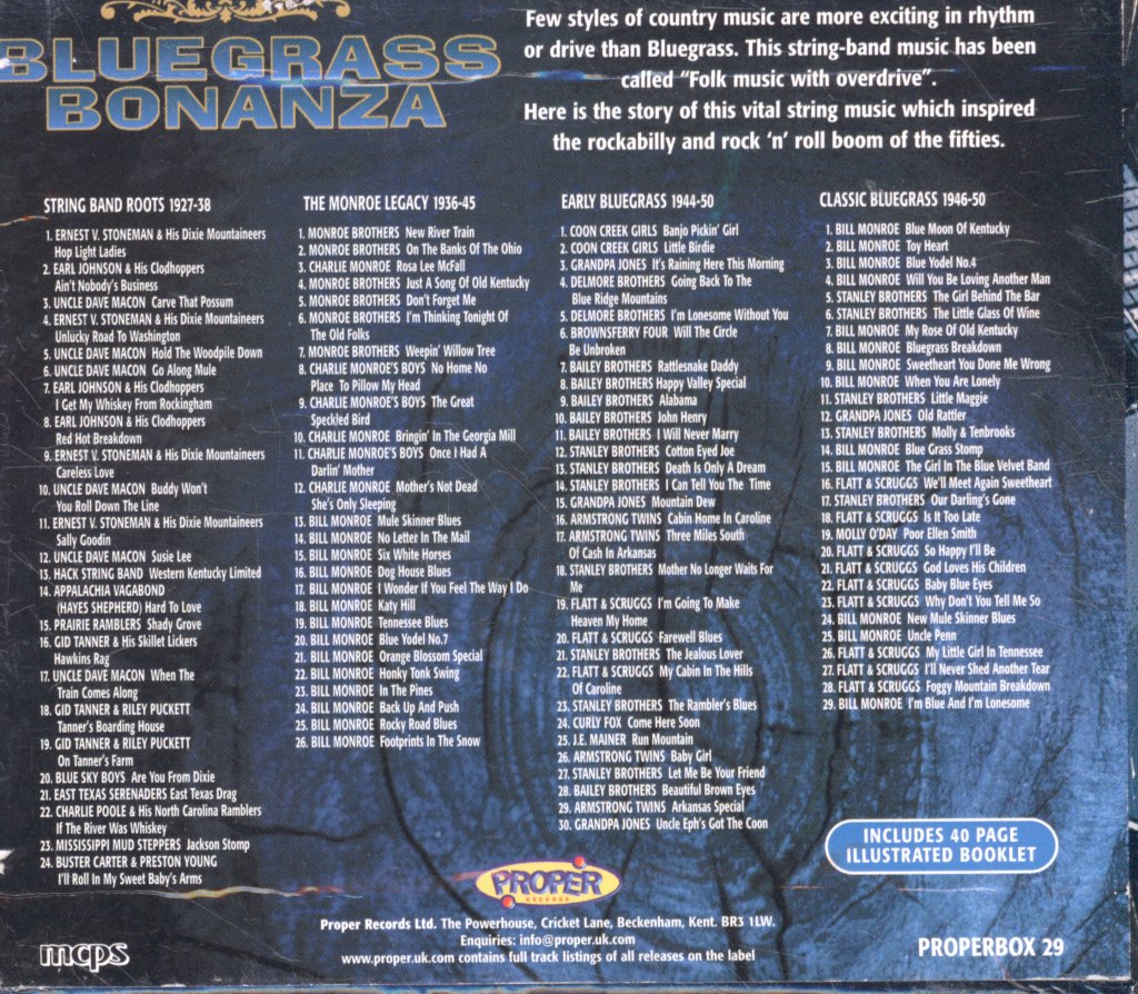 Various Artists - Bluegrass Bonanza - Cd Set