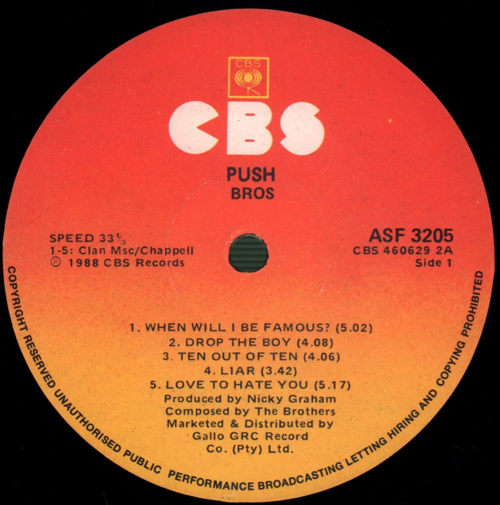 Bros - Push - Lp