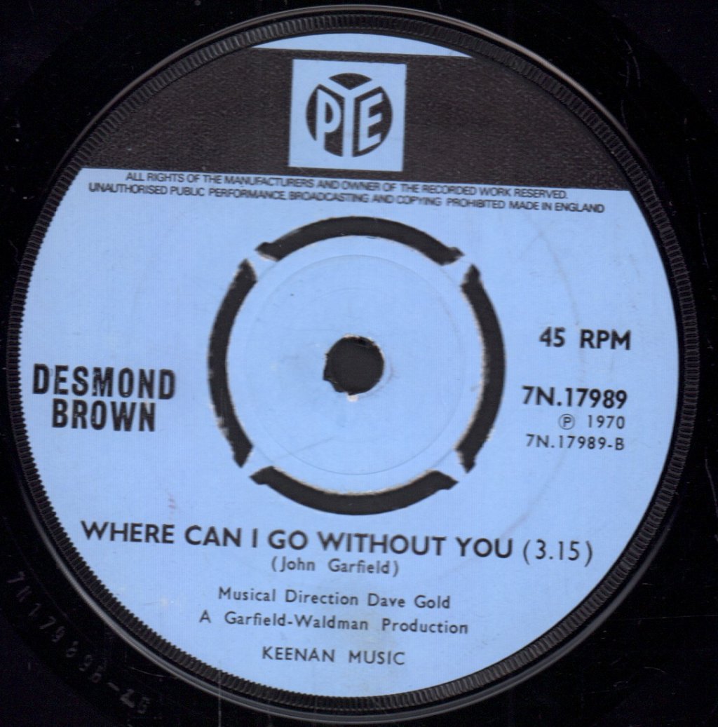 Desmond Brown - And When God Created Woman - 7 Inch