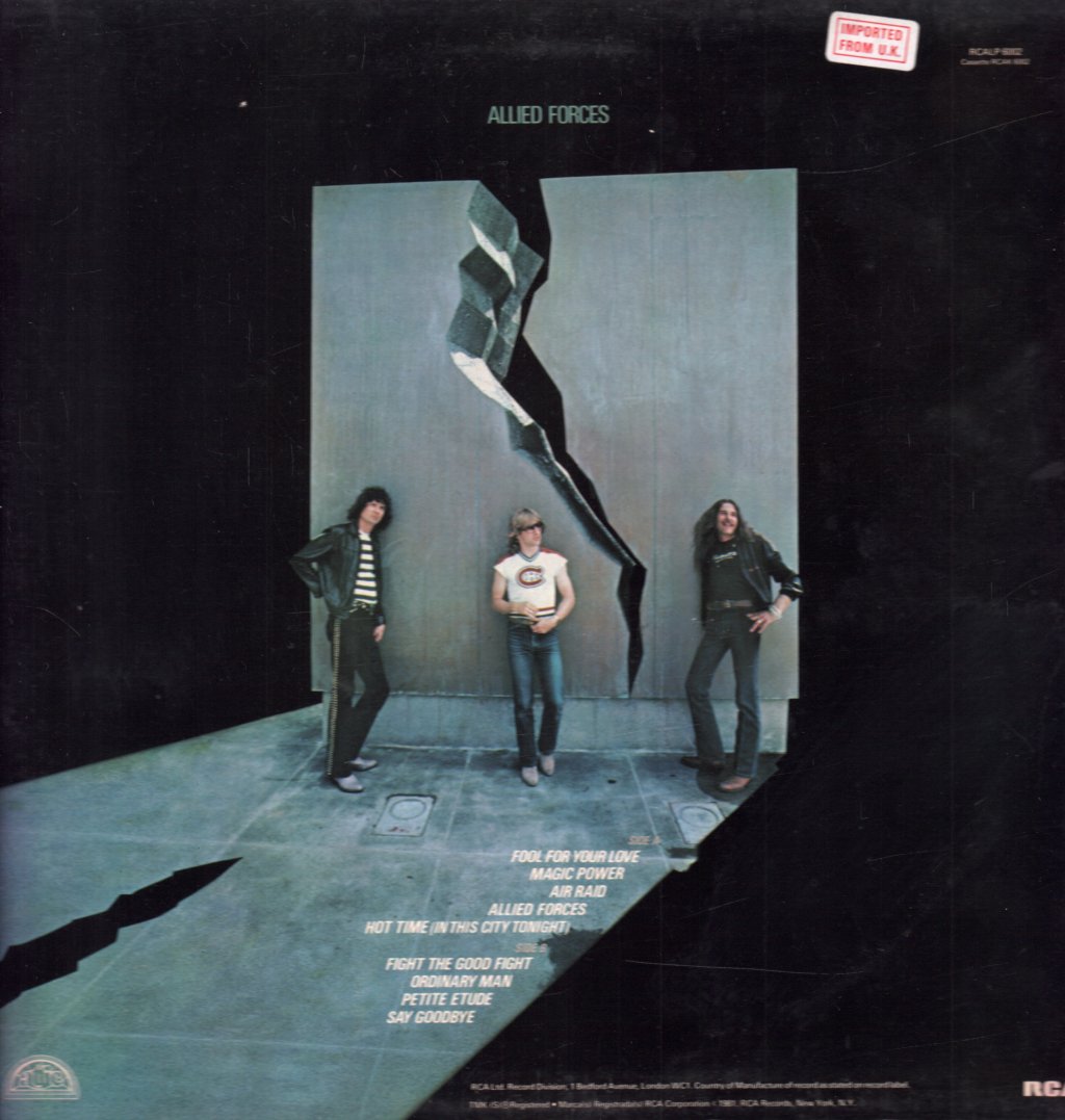 Triumph (Canadian Rock/Metal Group) - Allied Forces - Lp