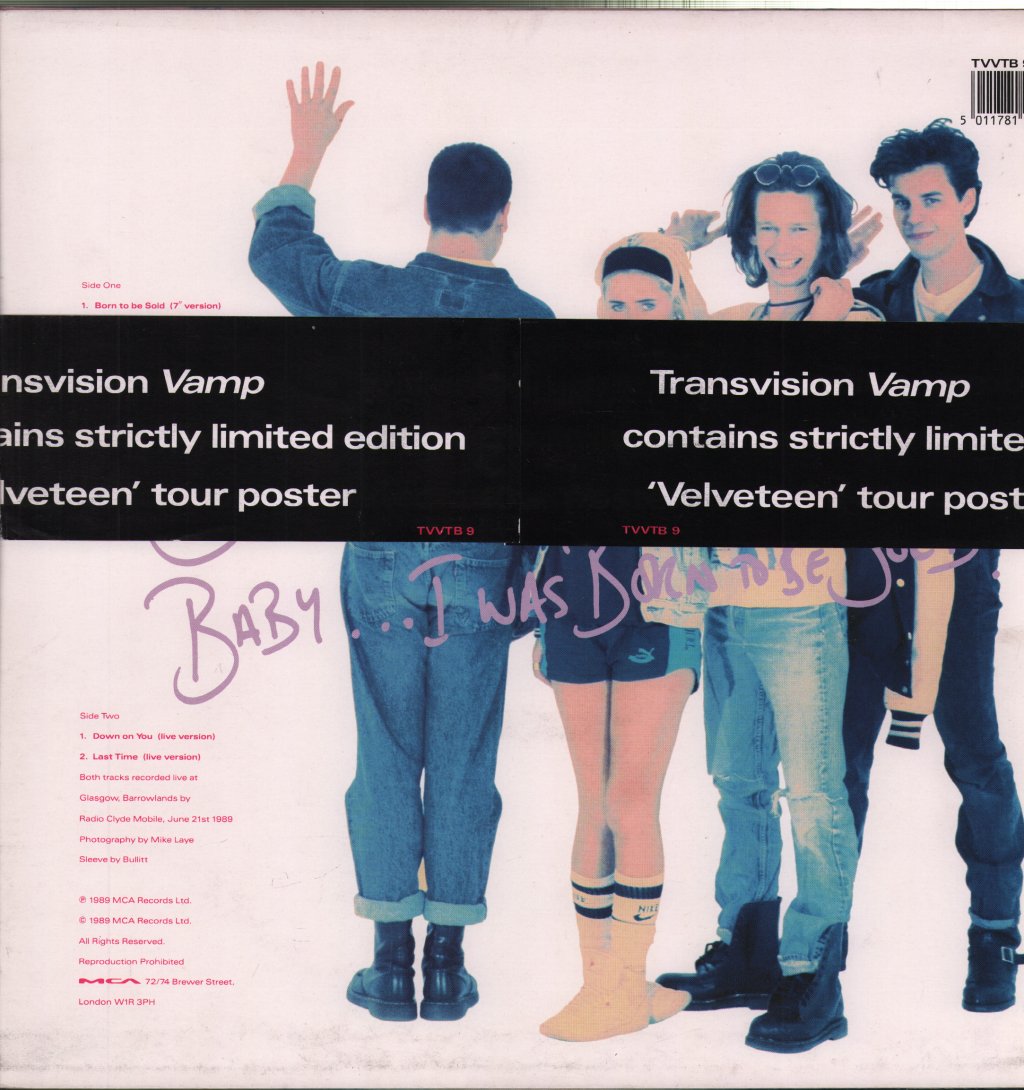 Transvision Vamp - Born To Be Sold - 12 Inch
