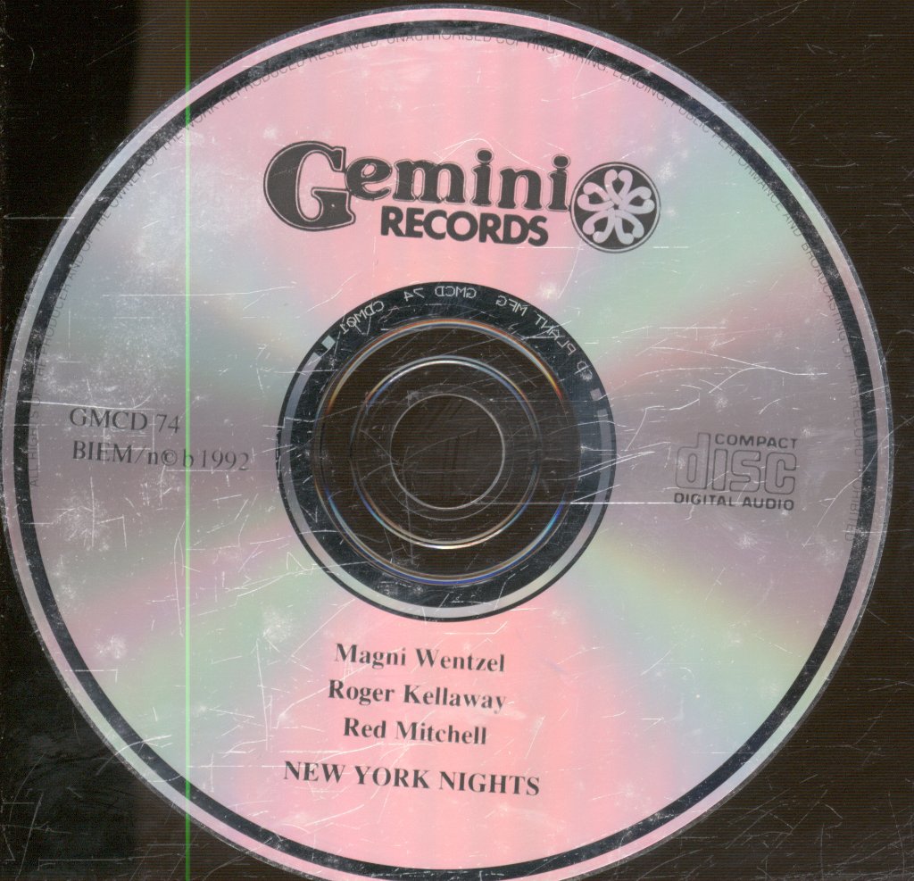 Magni Wentzel, Roger Kellaway, Red Mitchell - New York Nights - Cd