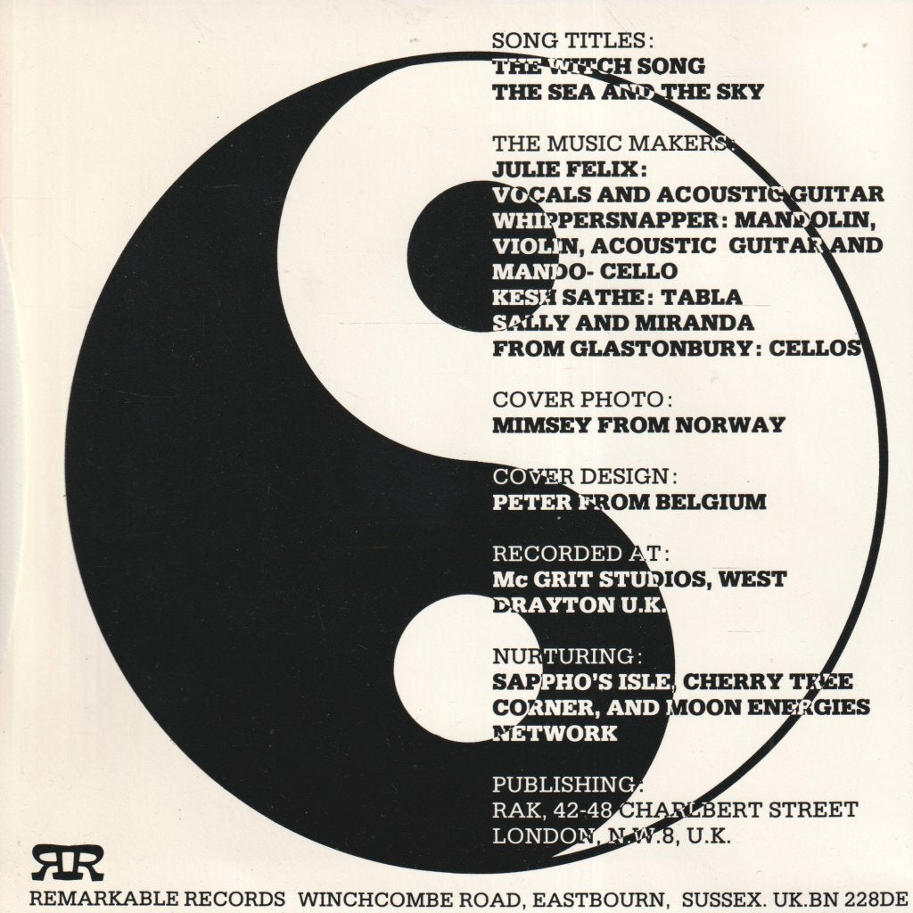 Julie Felix - Witch Song - 7 Inch