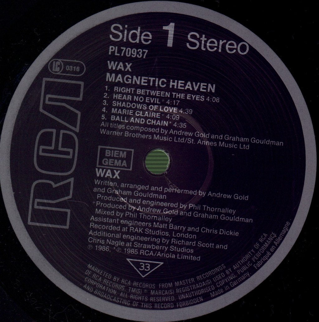 Wax - Magnetic Heaven - Lp