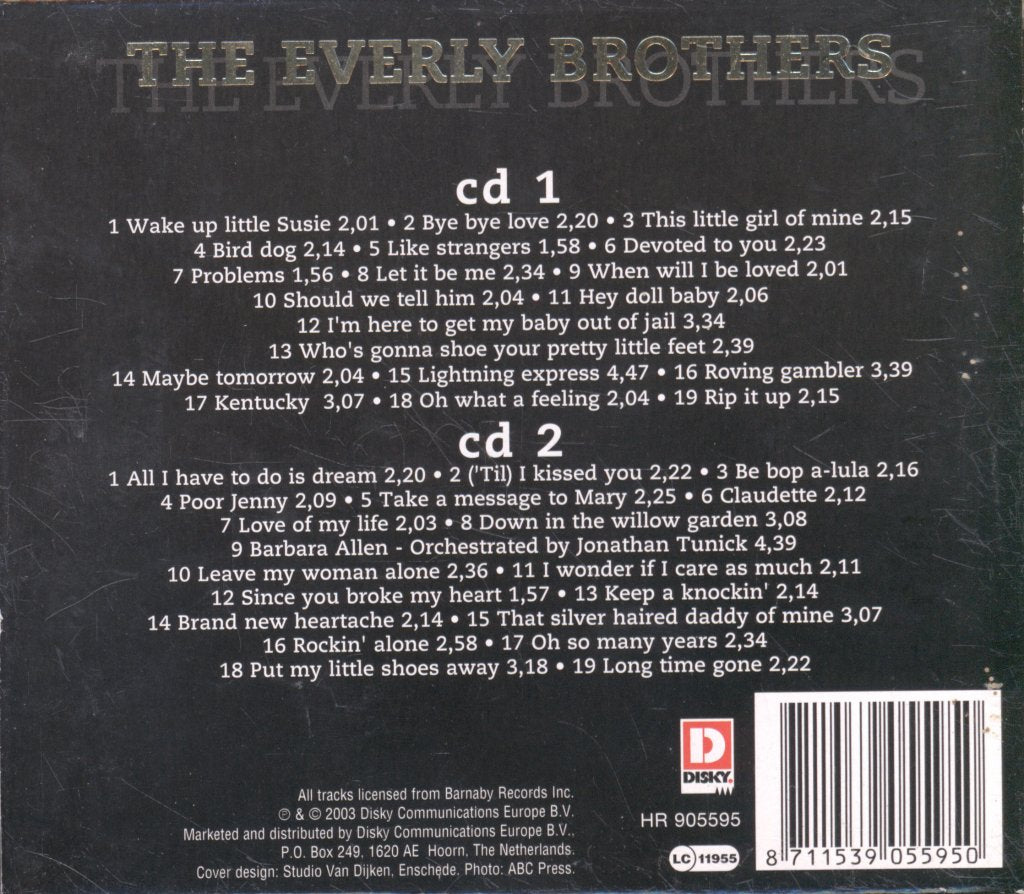 Everly Brothers - Original Gold - Double Cd
