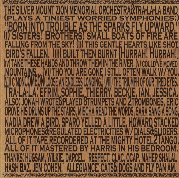 Silver Mt. Zion Memorial Orchestra And Tra La La Band - Born Into Trouble As The Sparks Fly Upward - Cd