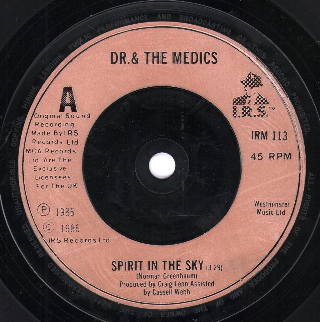 Doctor And The Medics - Spirit In The Sky - 7 Inch