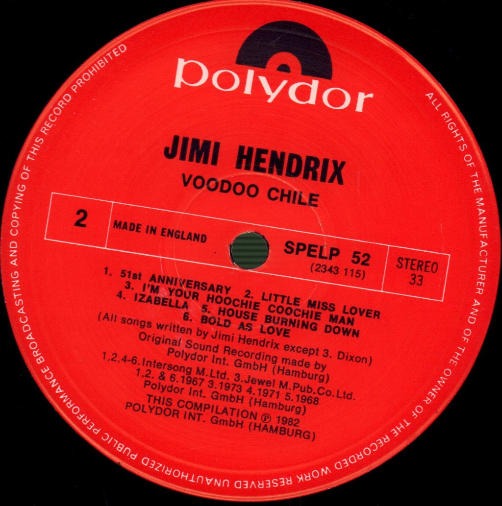 Jimi Hendrix - Voodoo Chile - Lp