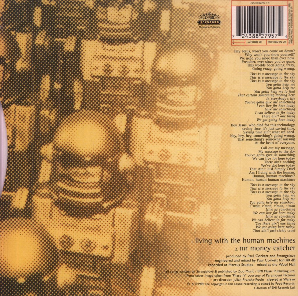 Strangelove - Living With The Human Machines - 7 Inch