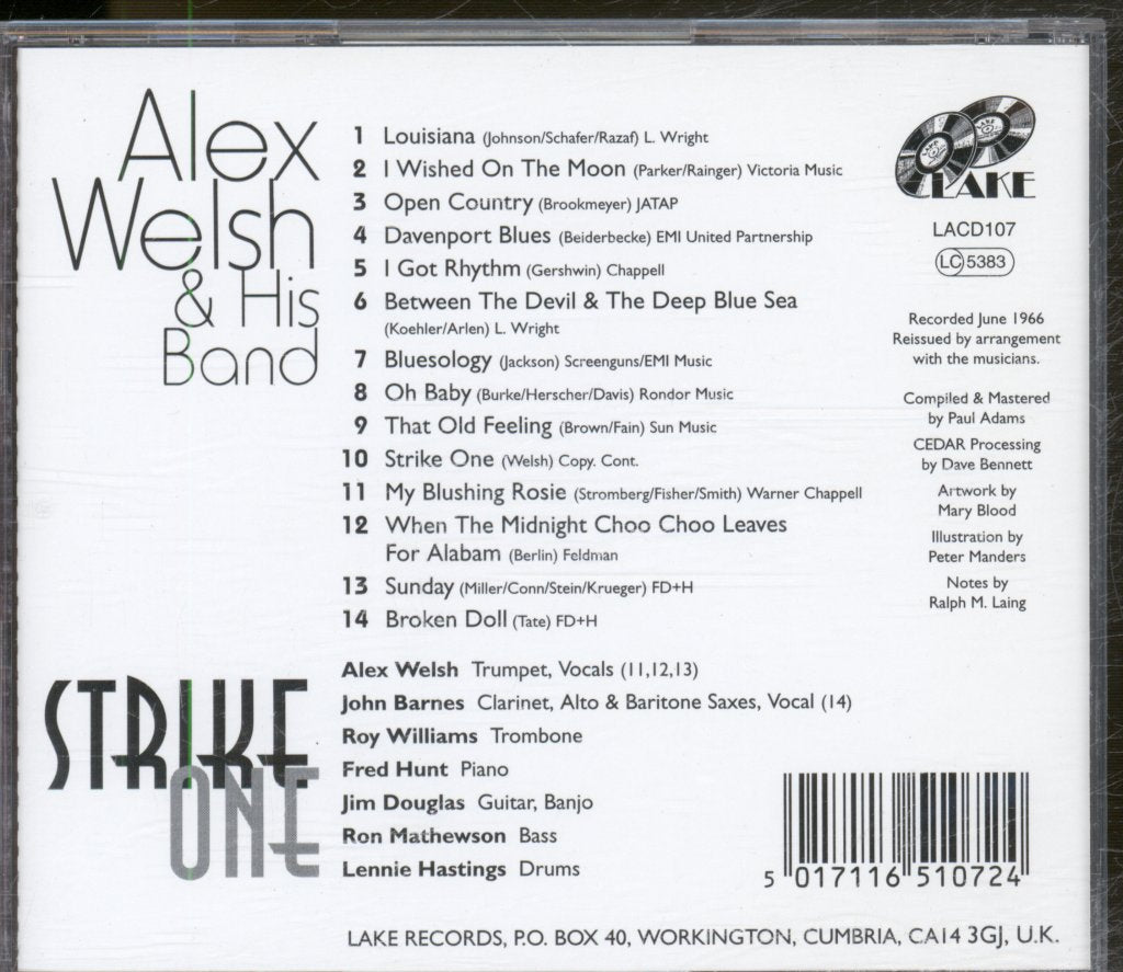 Alex Welsh & His Band - Strike One - Cd – Vinyl Tap