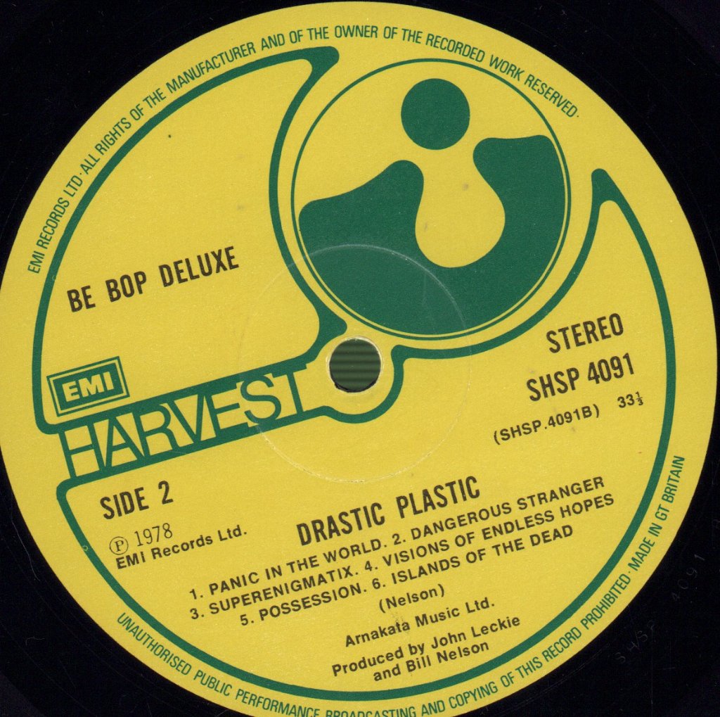 Be Bop Deluxe - Drastic Plastic - Lp