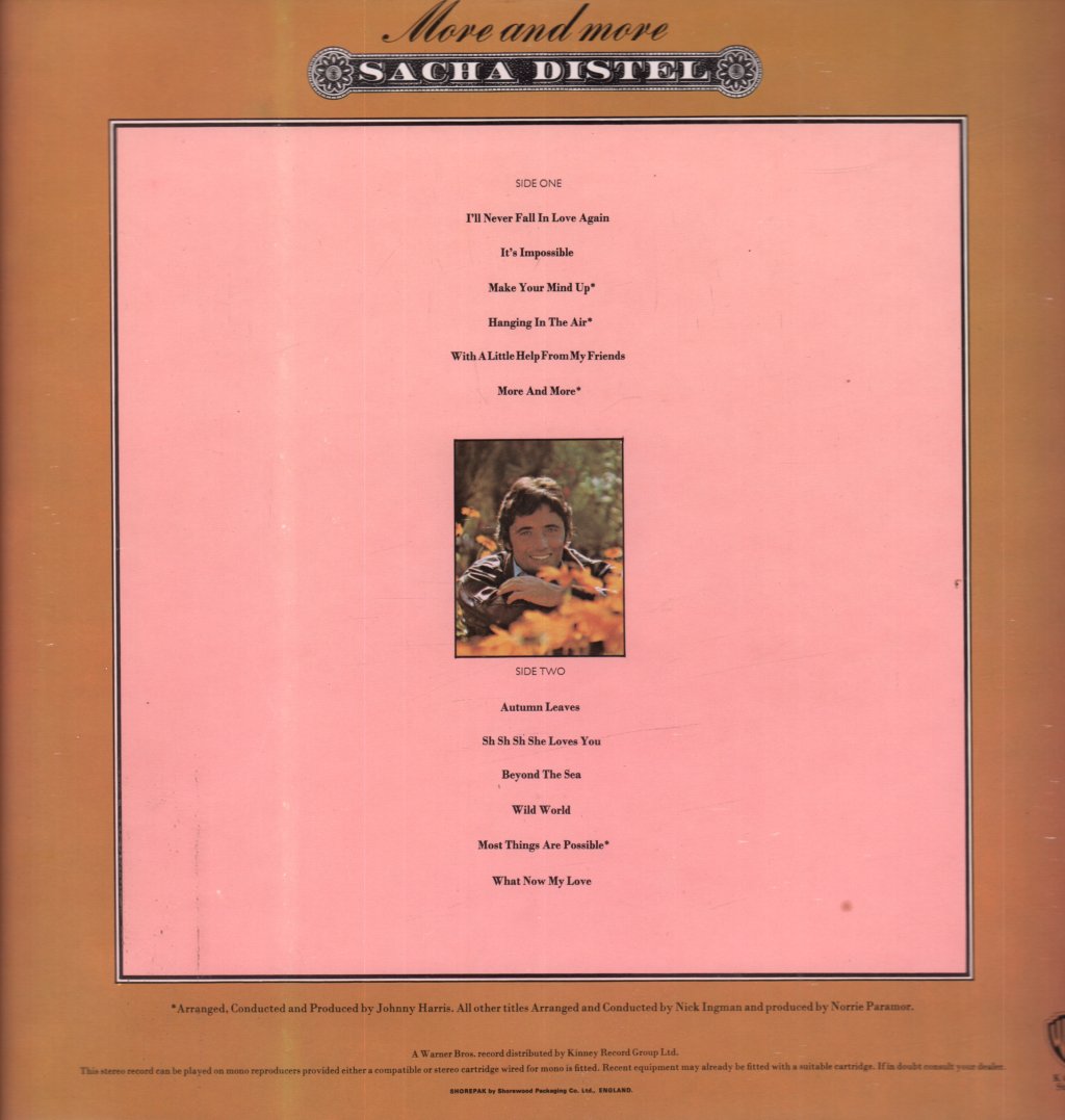 Sacha Distel - More And More - Lp