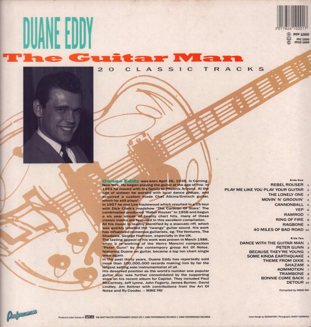 Duane Eddy - Guitar Man 20 Classic Tracks - Lp