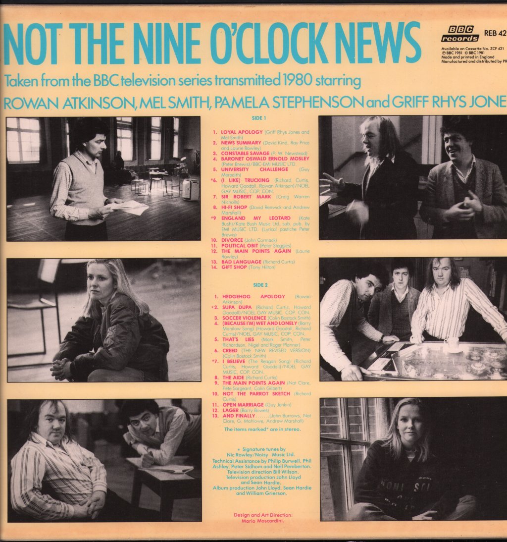Not The Nine O'Clock News - Hedgehog Sandwich - Lp
