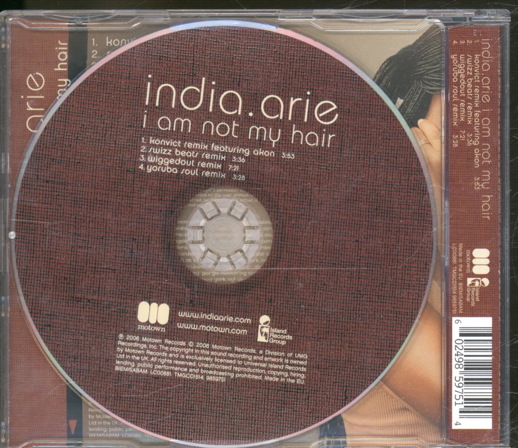 India Arie - I Am Not My Hair - Cd