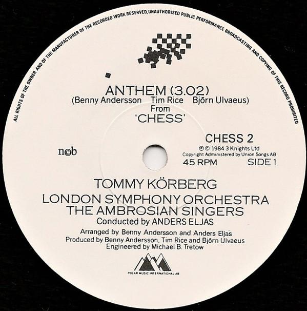 Tommy Korberg - Anthem - 7 Inch