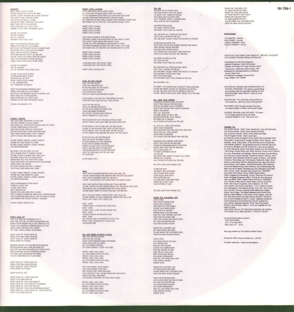 White Lion - Pride - Lp