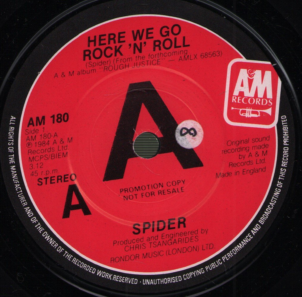 Spider (Rock/Nwobhm Group) - Here We Go Rock N Roll - 7 Inch