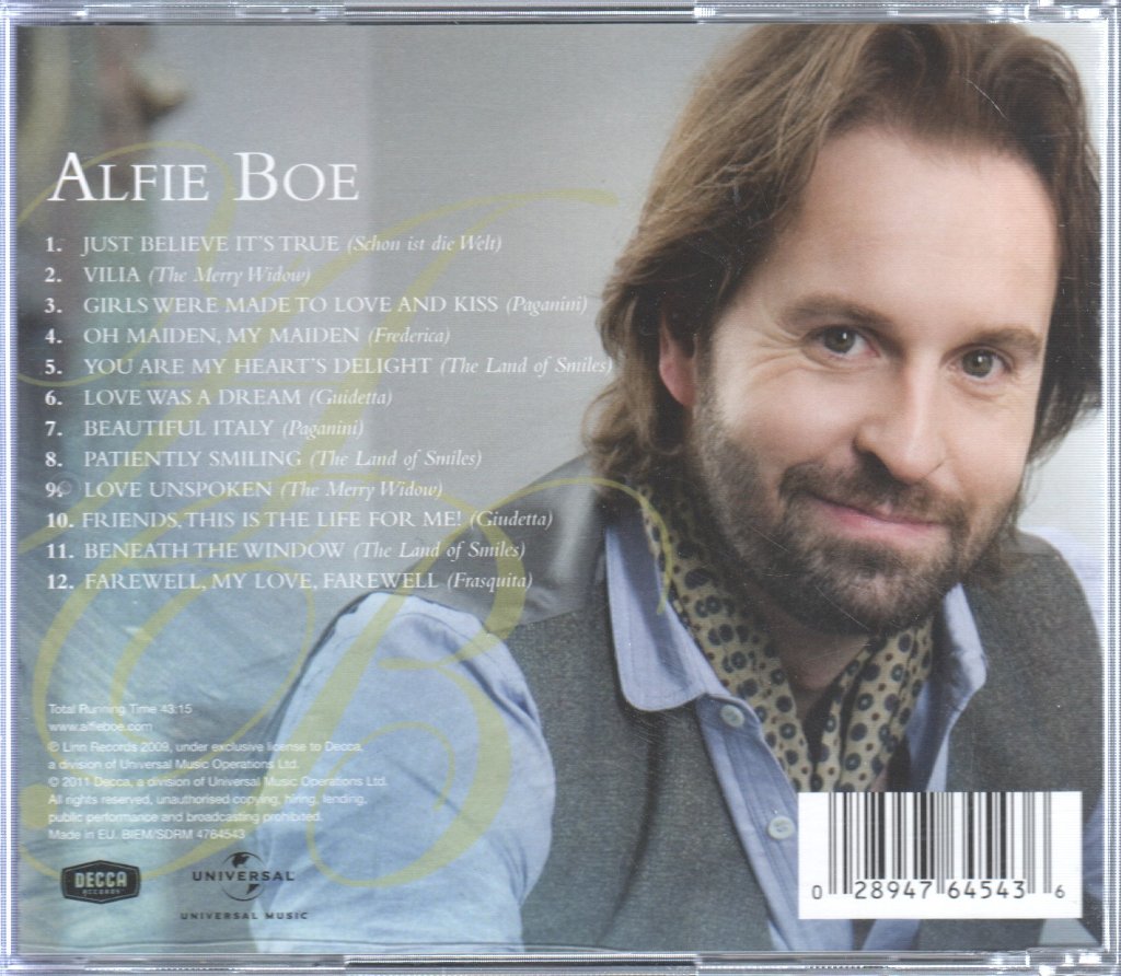 Alfie Boe - Love Was A Dream - Cd