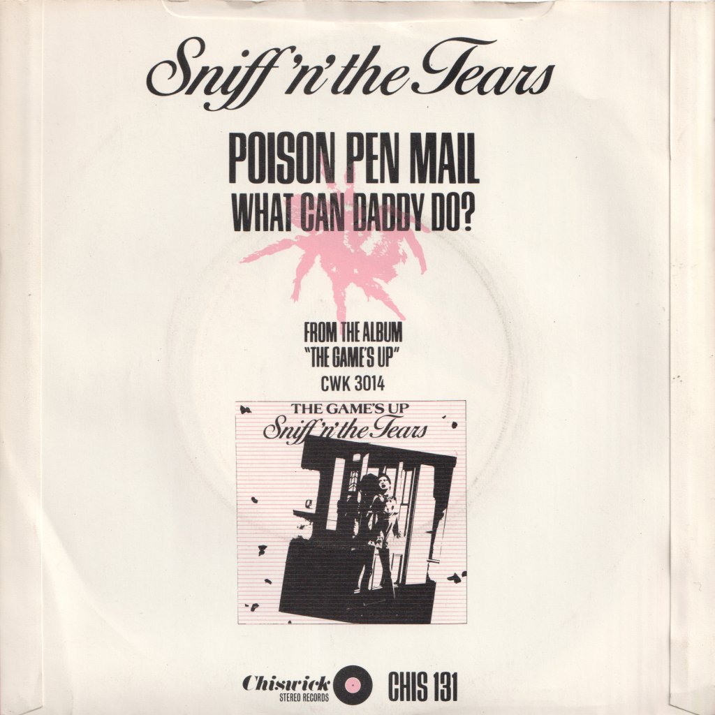 Sniff N The Tears - Poison Pen Mail - 7 Inch