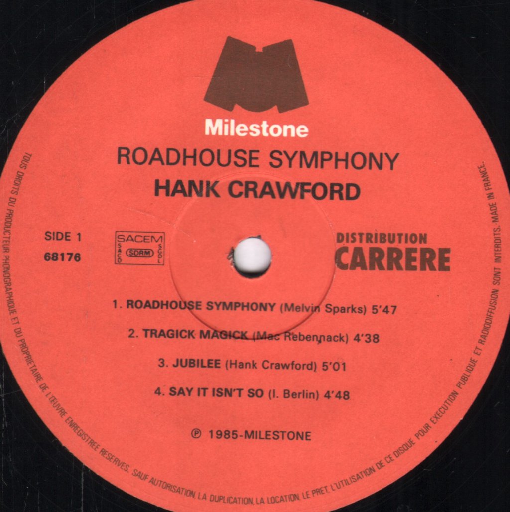 Hank Crawford - Roadhouse Symphony - Lp