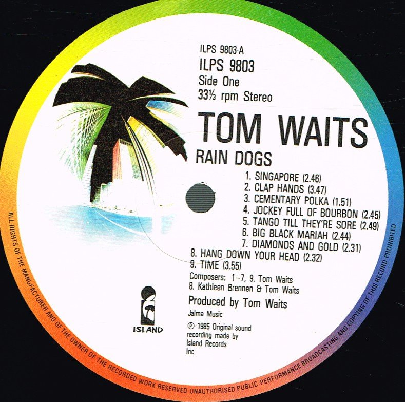 Tom Waits - Rain Dogs - Lp