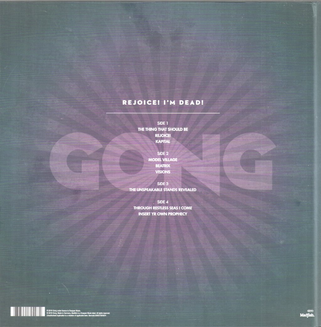 Gong - Rejoice! I'm Dead! - Cd Set