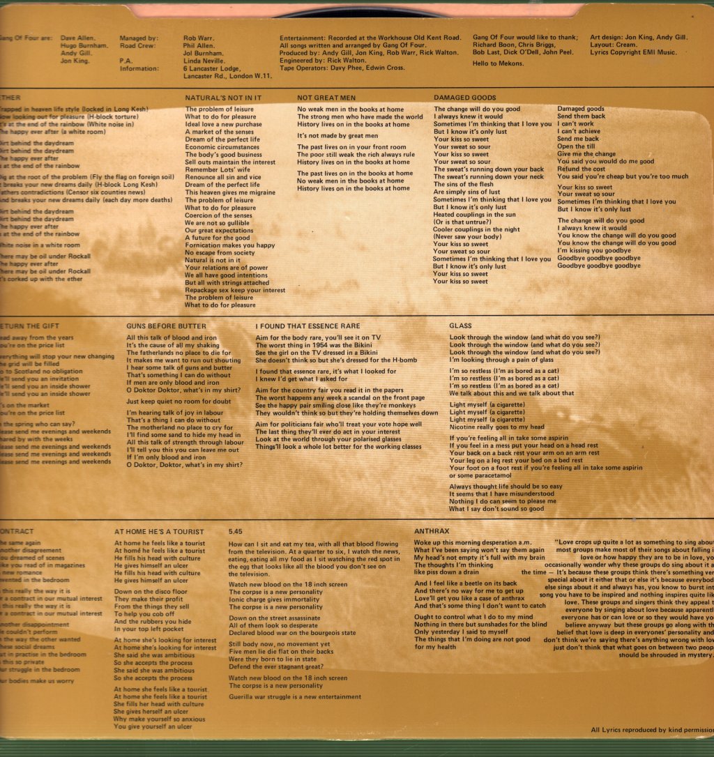 Gang Of Four - Entertainment - Lp