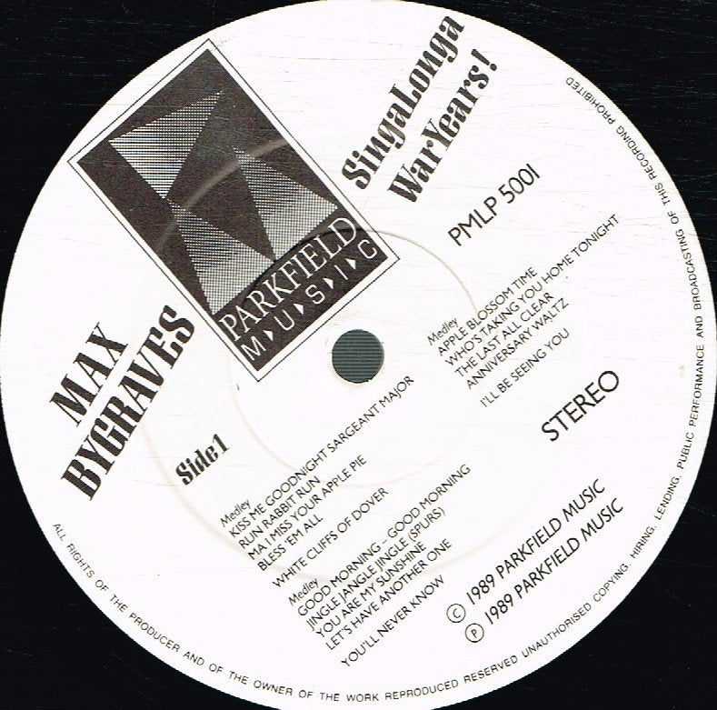 Max Bygraves - SingaLongaWarYears - Lp