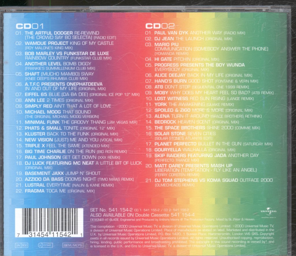 Various Artists - Clubmix 2000 - Double Cd