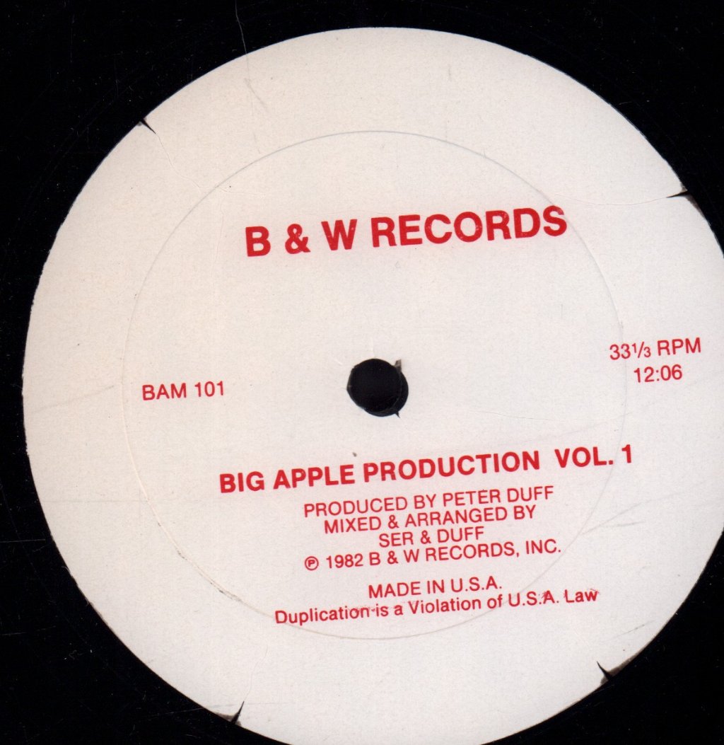 Various Artists - Big Apple Production Vol. 1 - 12 Inch