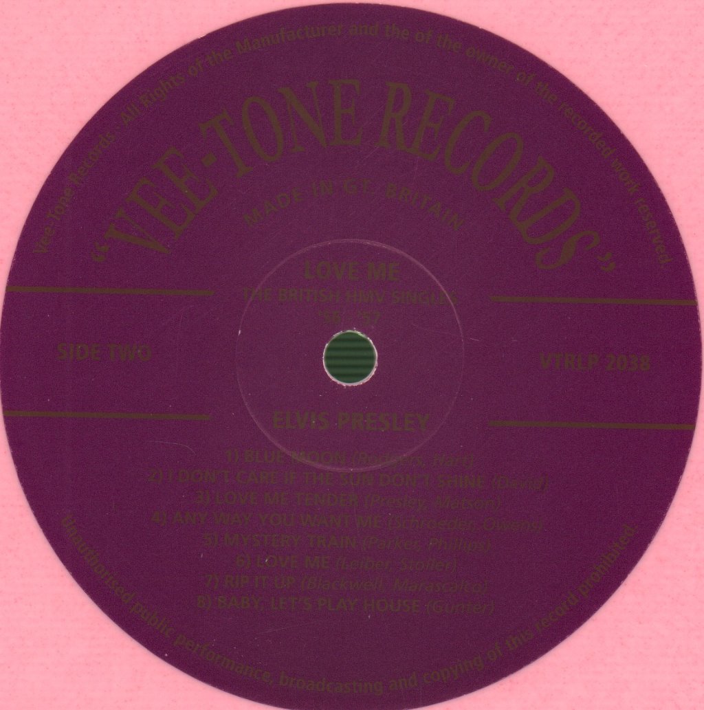 Elvis Presley - Love Me (The British HMV Singles '56-'67) - Lp
