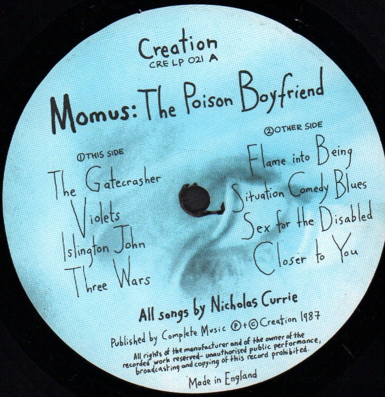 Momus - Poison Boyfriend - Lp