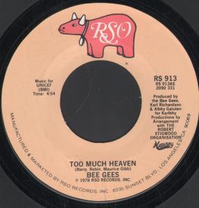 Bee Gees - Too Much Heaven - 7 Inch