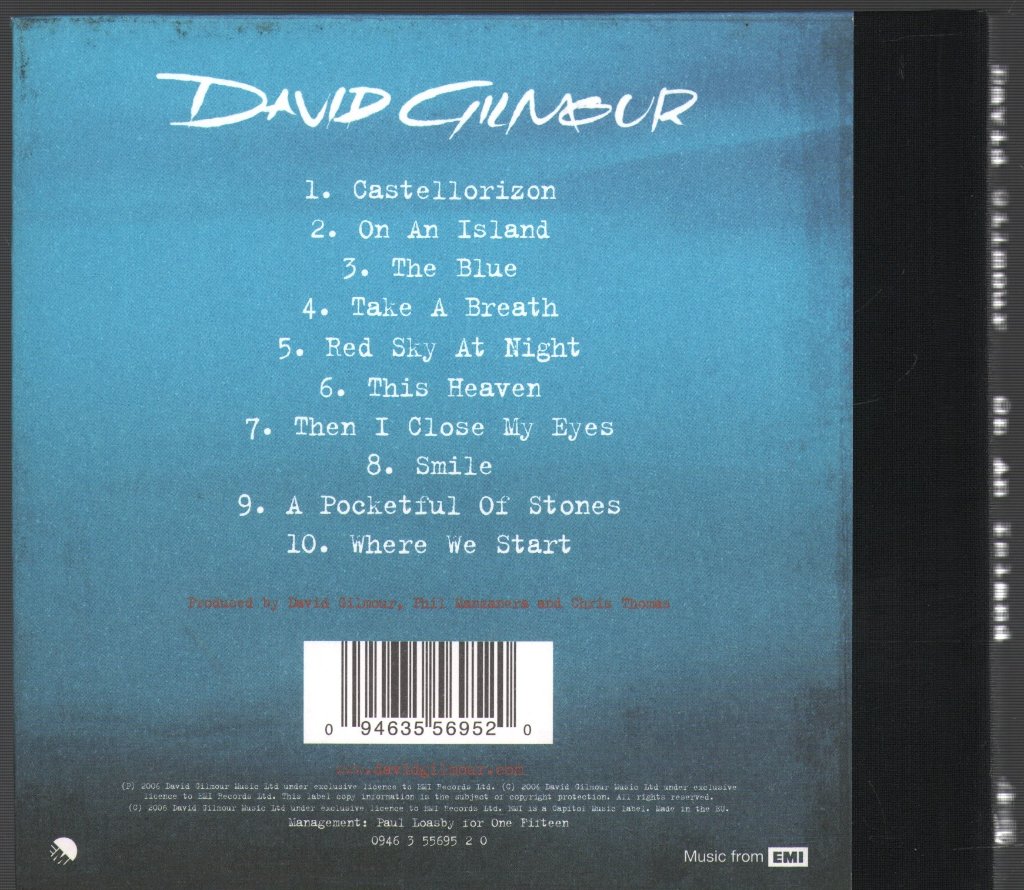 David Gilmour - On An Island - Cd