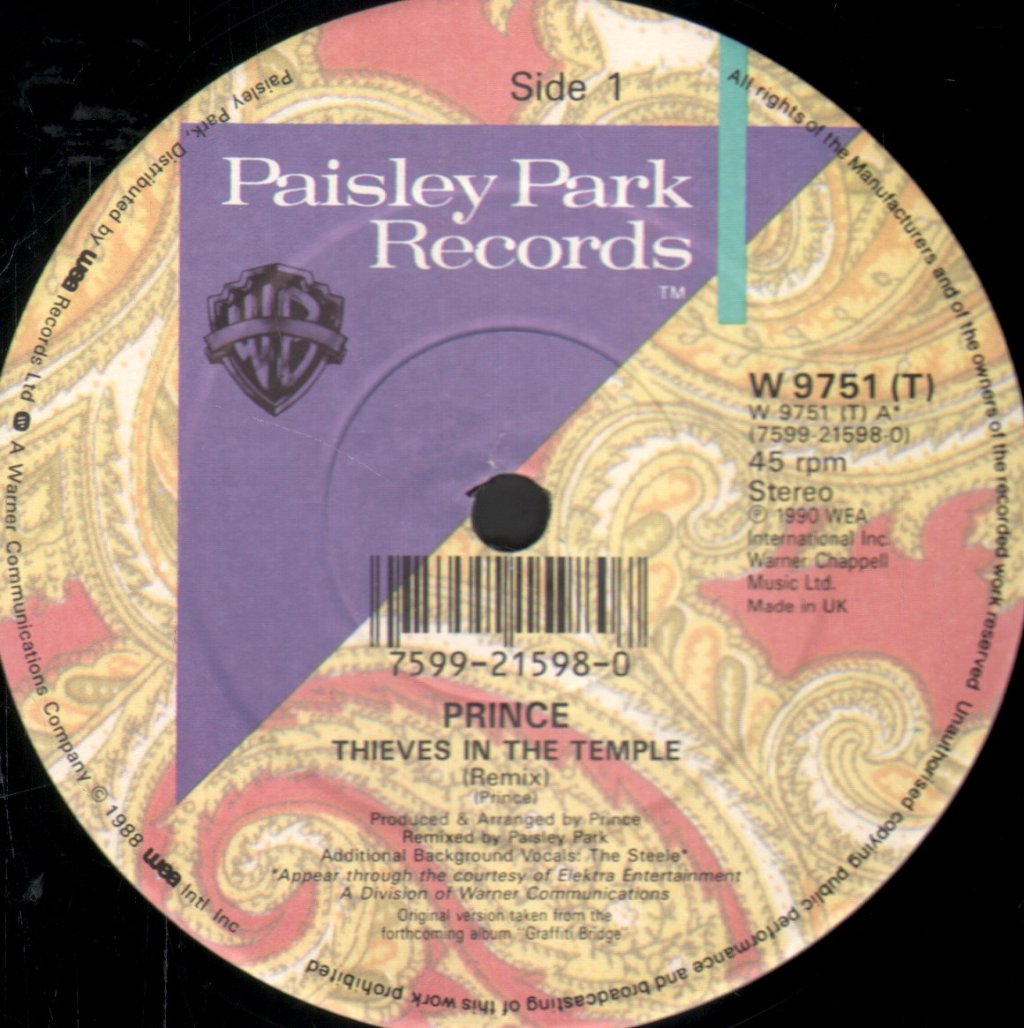 Prince - Thieves In The Temple - 12 Inch