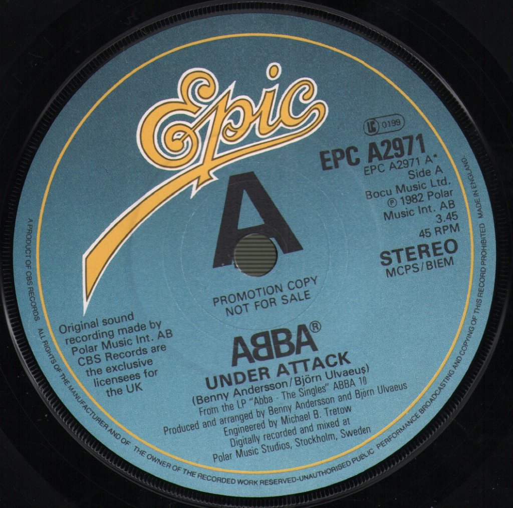 ABBA - Under Attack - 7 Inch