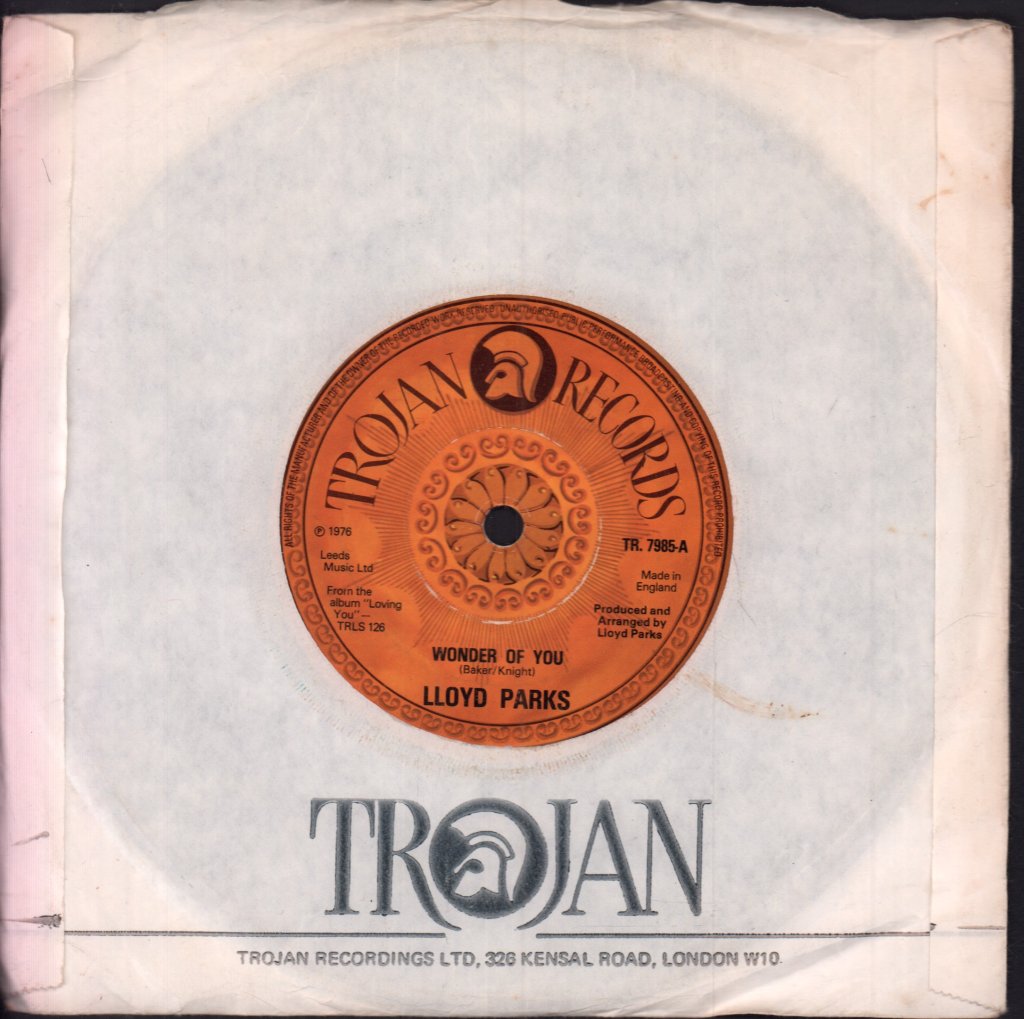 Lloyd Parks - Wonder Of You - 7 Inch