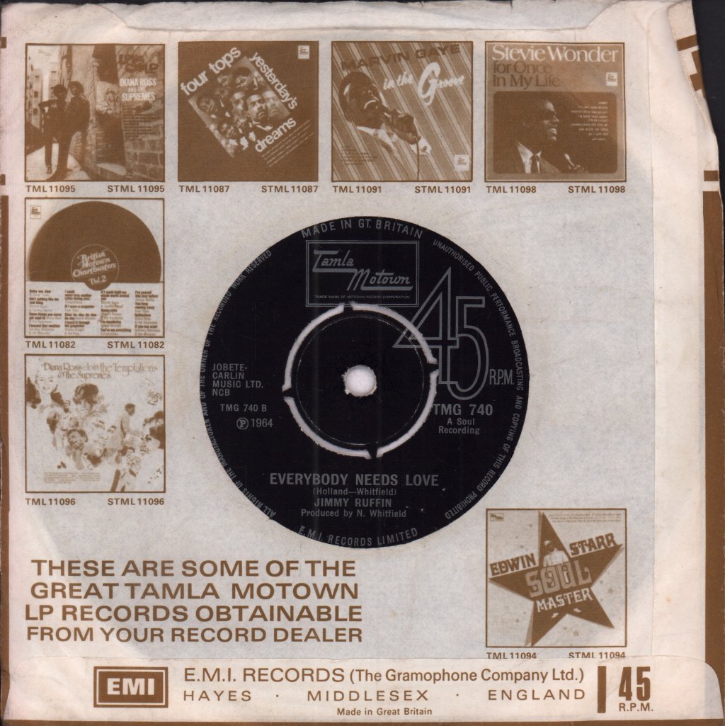 Jimmy Ruffin - I'll Say Forever My Love - 7 Inch