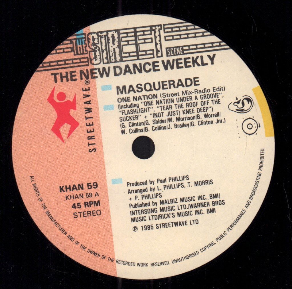 Masquerade Featuring Dina Carroll - One Nation - 7 Inch