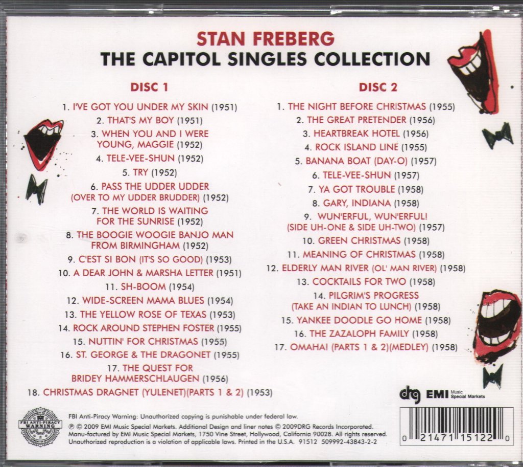 Stan Freberg - Capitol Singles Collection - Double Cd