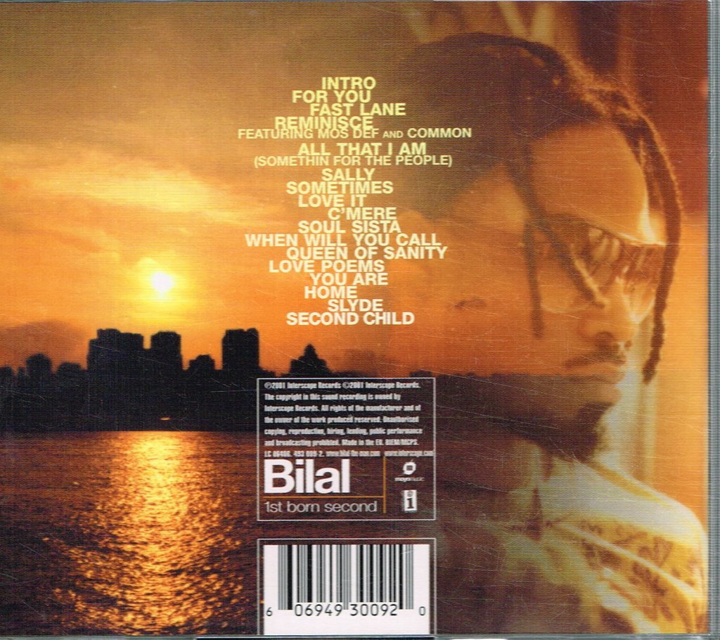 Bilal - 1st Born Second - Cd