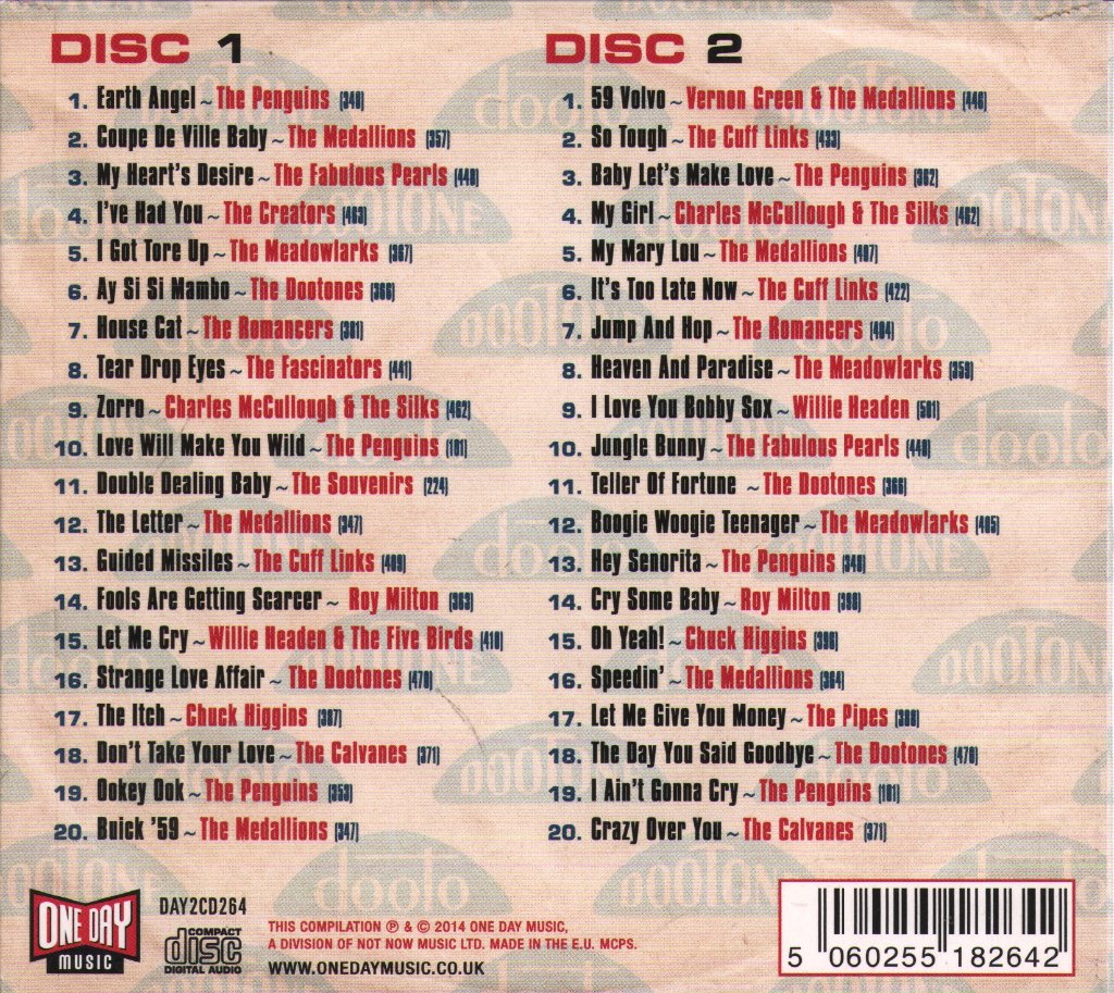 Various Artists - Earth Angel: The Dootone/Dooto Records Story - Double Cd