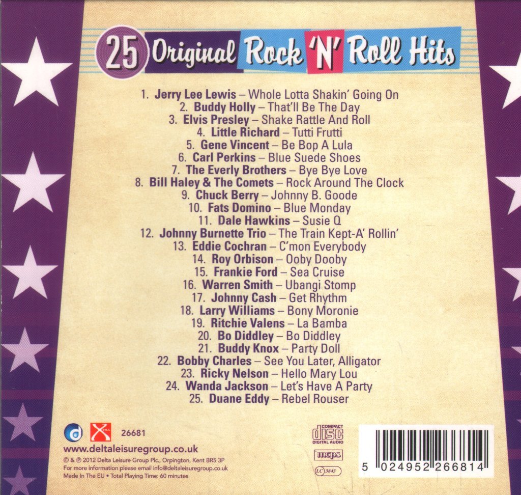 Various Artists - 25 Original Rock 'N' Roll Hits - Cd