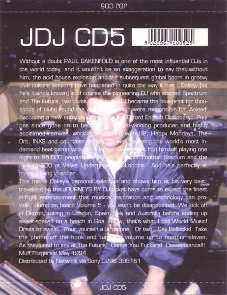 Paul Oakenfold - Journeys By DJ Volume 5: Journey Through The Spectrum - Cd
