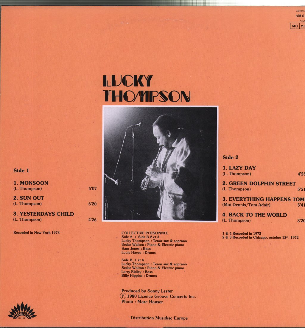 Lucky Thompson - Lucky Thompson - Lp